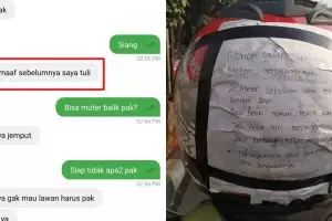 Curhat penumpang dapat driver ojek online tunarungu, bikin haru