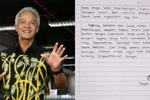 Ditulis tangan, surat pelajar untuk Ganjar Pranowo ini bikin haru