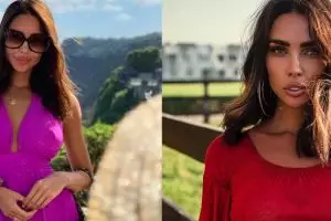 Aksi nakal monyet di Bali saat bermain dengan Mrs World Rusia 2018