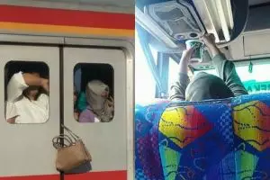 10 Kelakuan orang di angkutan umum ini bikin tepuk jidat