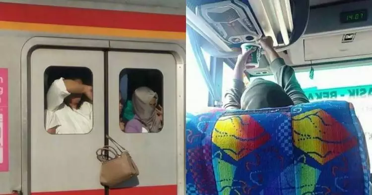 10 Kelakuan orang di angkutan umum ini bikin tepuk jidat