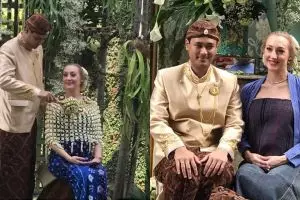 9 Momen istri Panji Trihatmodjo jalani acara 7 bulanan kehamilan