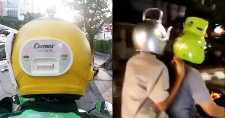 10 Helm pengendara motor terinspirasi peralatan dapur ini kocak