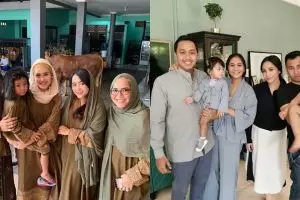 Gaya 8 Seleb narsis bareng hewan kurban, Ayu Ting Ting jadi sorotan