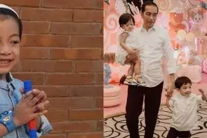 Jokowi foto bareng keluarga, posisi duduk Jan Ethes bikin gagal fokus