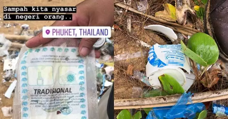 Sampah produk Indonesia hanyut sampai Thailand, fotonya bikin miris