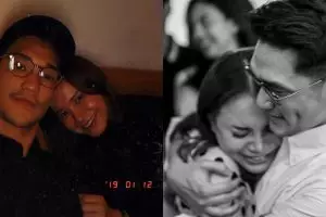 Momen pelukan mesra Afgan dan Rossa di backstage Konser Dekade