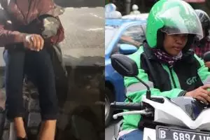 Dilecehkan driver ojek online, cewek ini nekat lompat dari motor