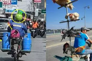 10 Potret lucu totalitas orang bawa barang ini mengundang senyum