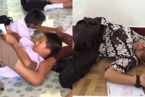 10 Tingkah iseng siswa waktu belajar ini bikin susah nahan tawa