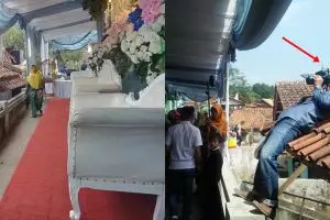 Viral pelaminan nikah mepet genteng, potret lokasinya bikin heran