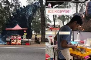 Gara-gara editan Photoshop kocak, warung kaki lima ini viral