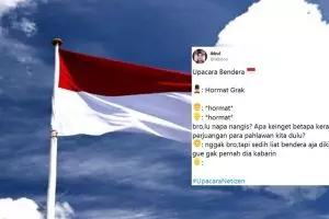 13 Cuitan lucu #UpacaraNetizen ini kocaknya bikin baper