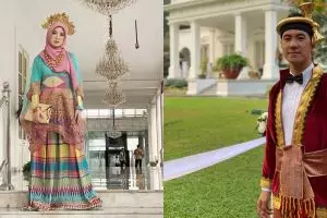 Gaya 8 seleb di upacara HUT RI ke-74, memesona dengan baju adat