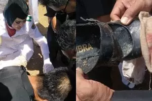 Kaki tertusuk paku, Paskibra Dina tetap berjuang kibarkan bendera