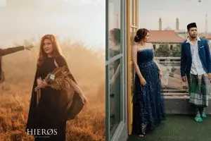9 Momen prewedding Tretan Muslim dan kekasihnya, gayanya kocak