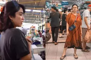 Gaya 8 seleb cantik saat ke pasar, sederhana dan simpel