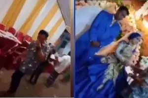Cuci tangan usai salami mantan yang nikah, aksi pria ini viral