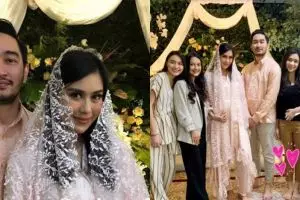 9 Momen syukuran 4 bulan kehamilan Syahnaz Sadiqah, diisi pengajian