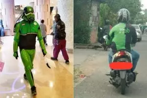 Gaya jaket 9 driver ojek online ini absurd banget, pede abis nih!