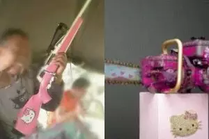 10 Senjata & benda tajam bercat Hello Kitty ini bikin gagal garang