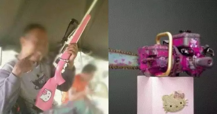 10 Senjata & benda tajam bercat Hello Kitty ini bikin gagal garang