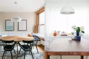 20 Inspirasi lampu gantung ruang makan, artistik & bikin nyaman