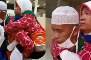 Kisah haru Suwito, rela jalan kaki sambil gendong istri saat haji