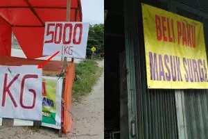 10 Promo pedagang kaki lima ini bikin geleng-geleng kepala