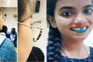 7 Tutorial nyeleneh pemakaian makeup ini gokil banget