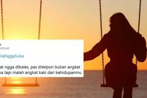 10 Cuitan lucu #TandaDiaNggaSuka ini ujungnya bikin galau
