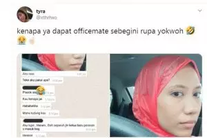 Lupa bawa hijab, wanita ini pakai kantong kresek buat tutup aurat