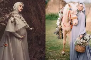 Inspirasi gaya maternity 10 seleb berhijab, simpel dan elegan