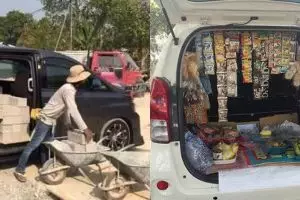 10 Momen mobil mengangkut benda tak wajar ini bikin melongo