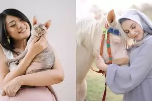 Tak biasa, 6 seleb ini lakukan pemotretan maternity bareng hewan