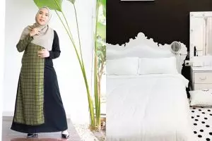 9 Penampakan rumah Fitri Tropica, bernuansa hitam putih