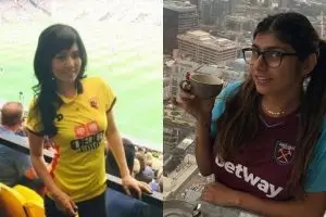 Pesona 5 bintang film panas kenakan jersey bola, bikin gagal fokus