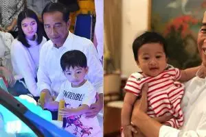 Gendong Jan Ethes & Sedah Mirah sekaligus, gaya Jokowi jadi sorotan