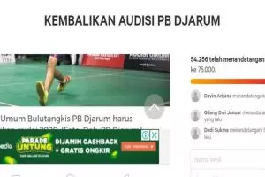 Puluhan ribu warganet teken petisi 'Kembalikan Audisi PB Djarum'