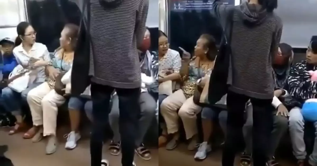 Viral penumpang KRL ngamuk gara-gara dipanggil 'nenek'