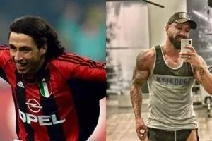 Transformasi mantan pemain AC Milan kini jadi binaragawan