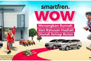 Smartfren bagi-bagi motor, mobil, & rumah buat kamu, ini caranya