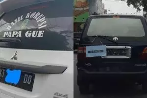 10 Tulisan kocak di mobil ini absurd banget, auto ngakak