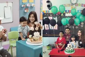 Momen 7 seleb rayakan ulang tahun anak di sekolah, penuh keceriaan