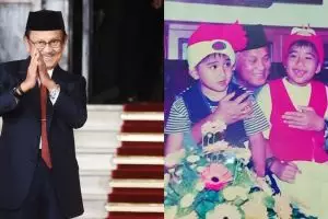 5 Potret masa kecil seleb bertemu BJ Habibie, penuh kenangan manis