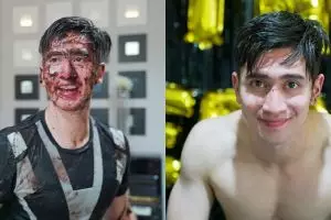 10 Momen meriah ultah ke-23 Verrell Bramasta, diberi kejutan ular