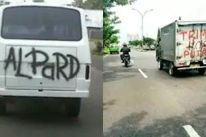 10 Coretan asal di mobil ini bikin pengen ketawa tapi kasihan