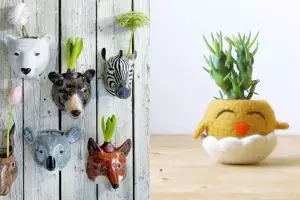 17 Pot bunga mungil berbentuk hewan, percantik sudut rumah