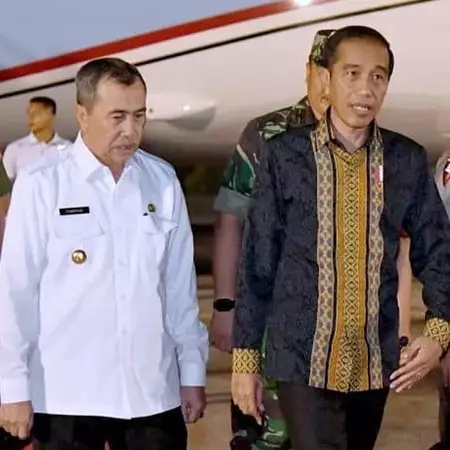 Video ekspresi Jokowi saat tinjau Karhutla Riau, ini instruksinya