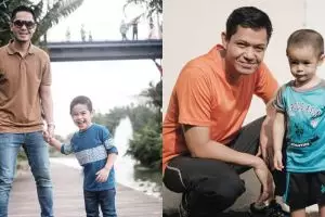 10 Momen Dude Harlino asuh putranya ini bukti sosok family man